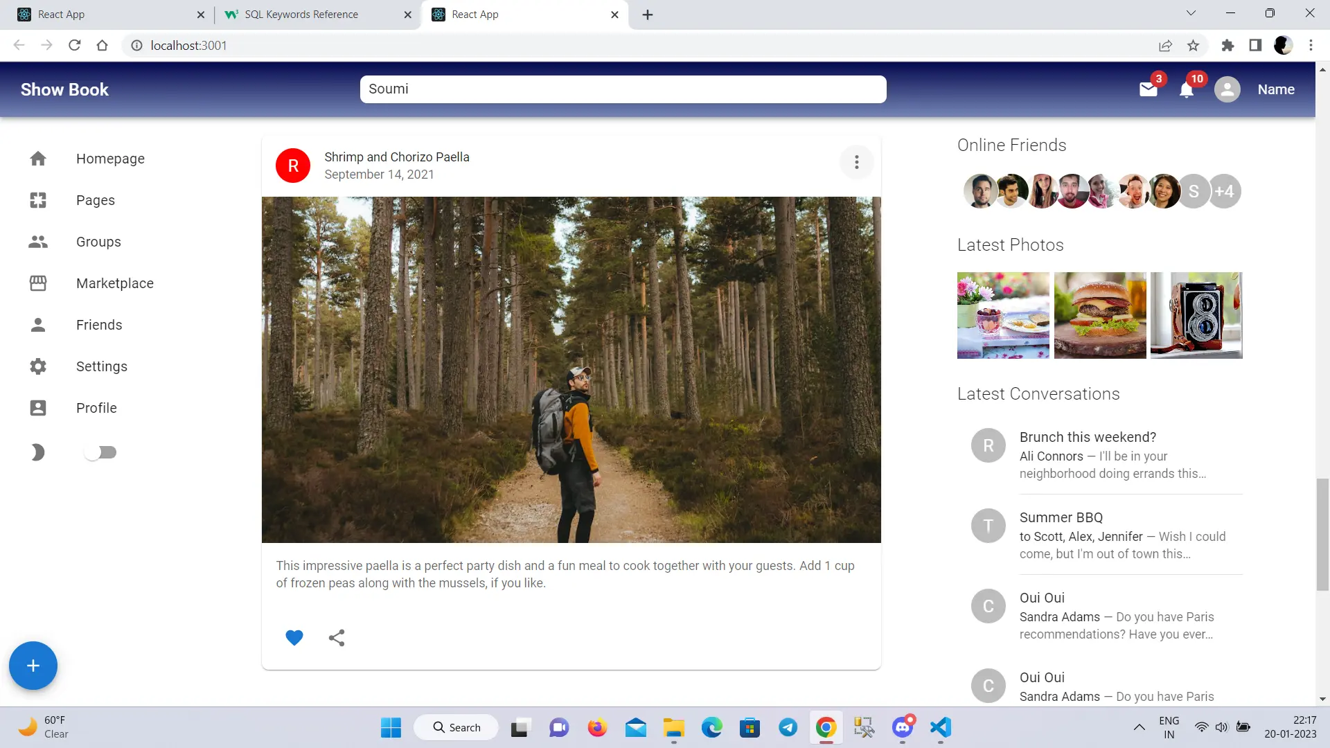 Facebook Clone App